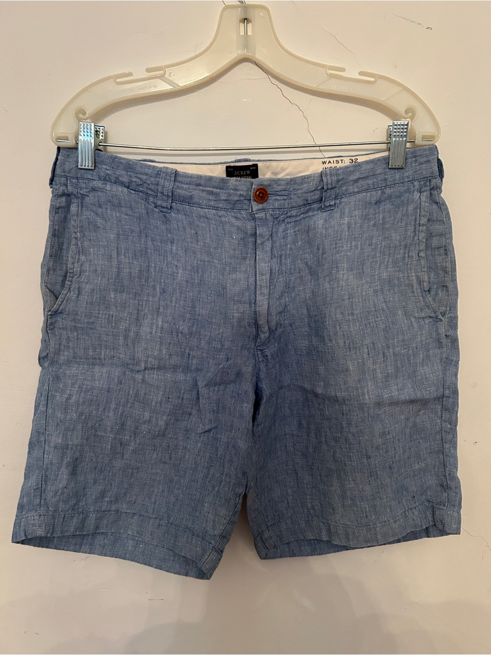 J. Crew Linen Light Blue Men's Shorts